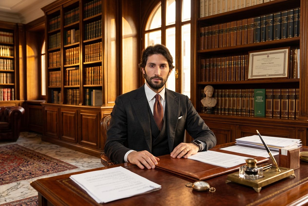 Interno classico di studio legale a Roma